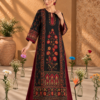 Midnight Maroon Women's Navy Blue & Burgundy Floral Printed Kurta
